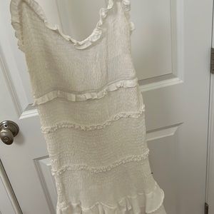 Never worn white dress
